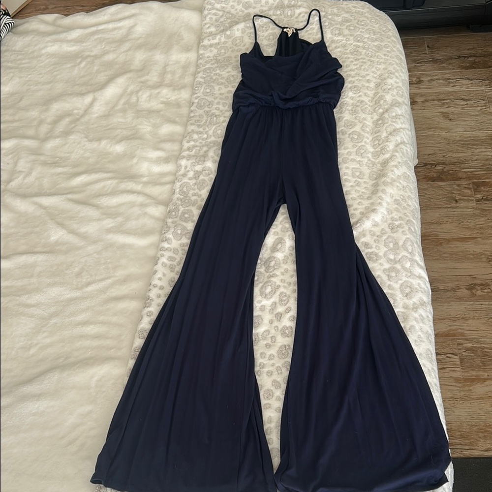 Navy blue wide leg romper by Rolla coaster